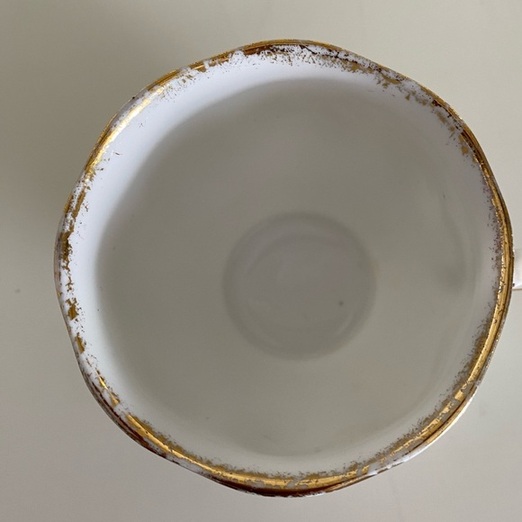 VTG ROYAL ALBERT CROWN CHINA TEACUP AND SAUCER WITH ORANGE AND YELLOW ROSES - Picture 4 of 7